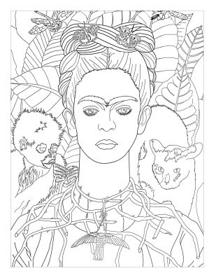 https://benton.uconn.edu/wp-content/uploads/sites/2454/2020/09/Frida-khalo-self-portrait-Masterpieces-Adult-Coloring-Pages-309x400.jpg