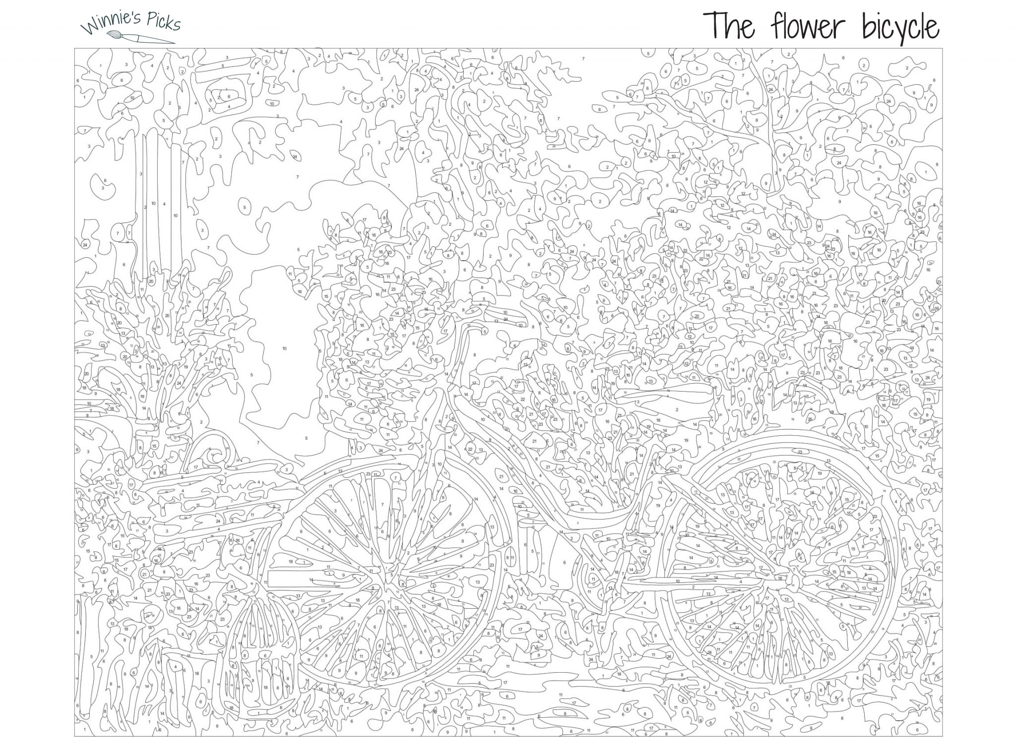 bicycle paint by numbers