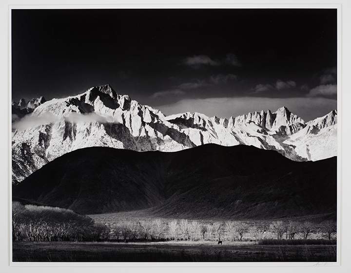 Ansel Adams, Winter Sunrise, Sierra Nevada from Lone Pine California