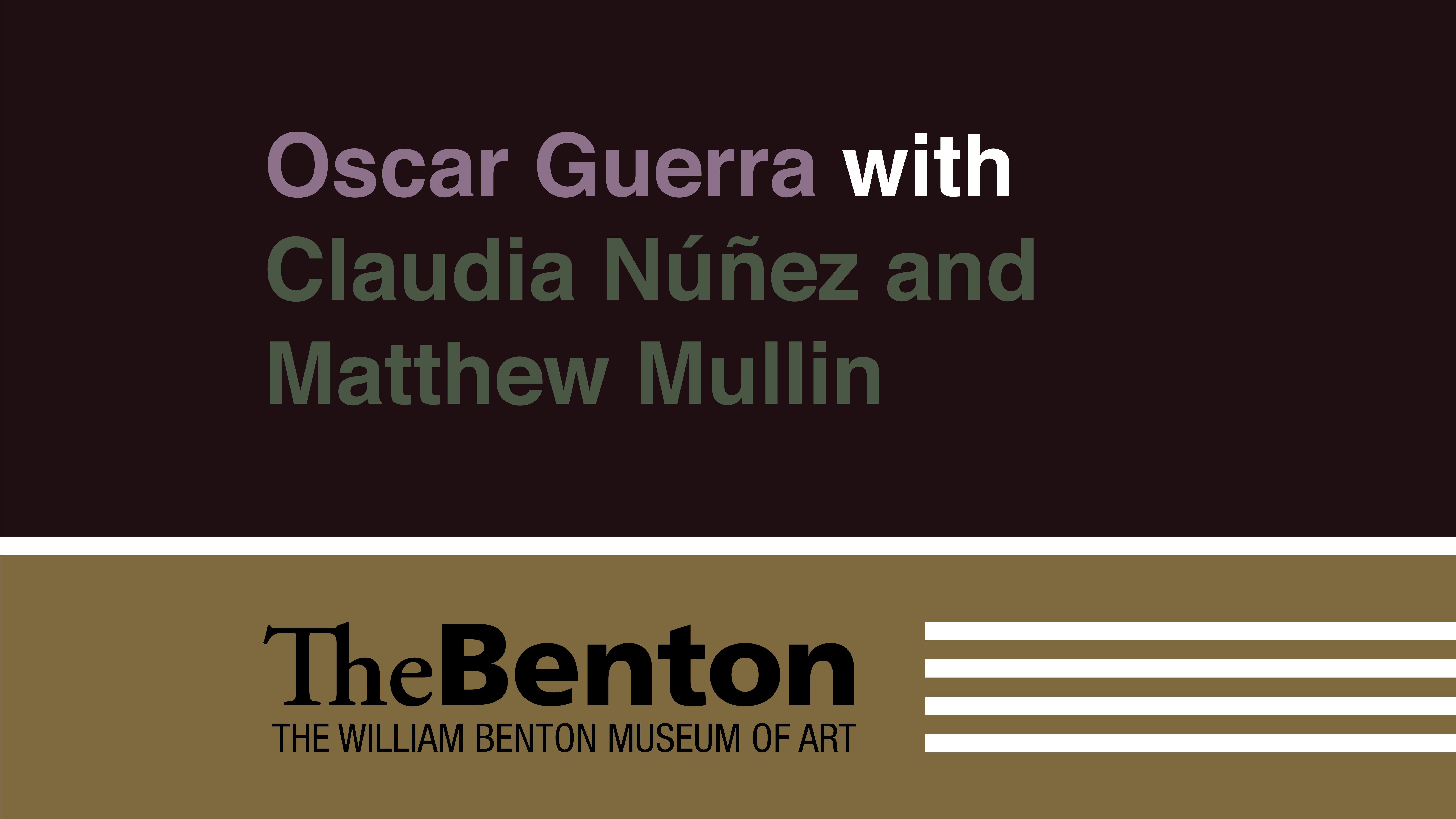 Oscar Guerra with Claudia Núñez and Matthew Mullin