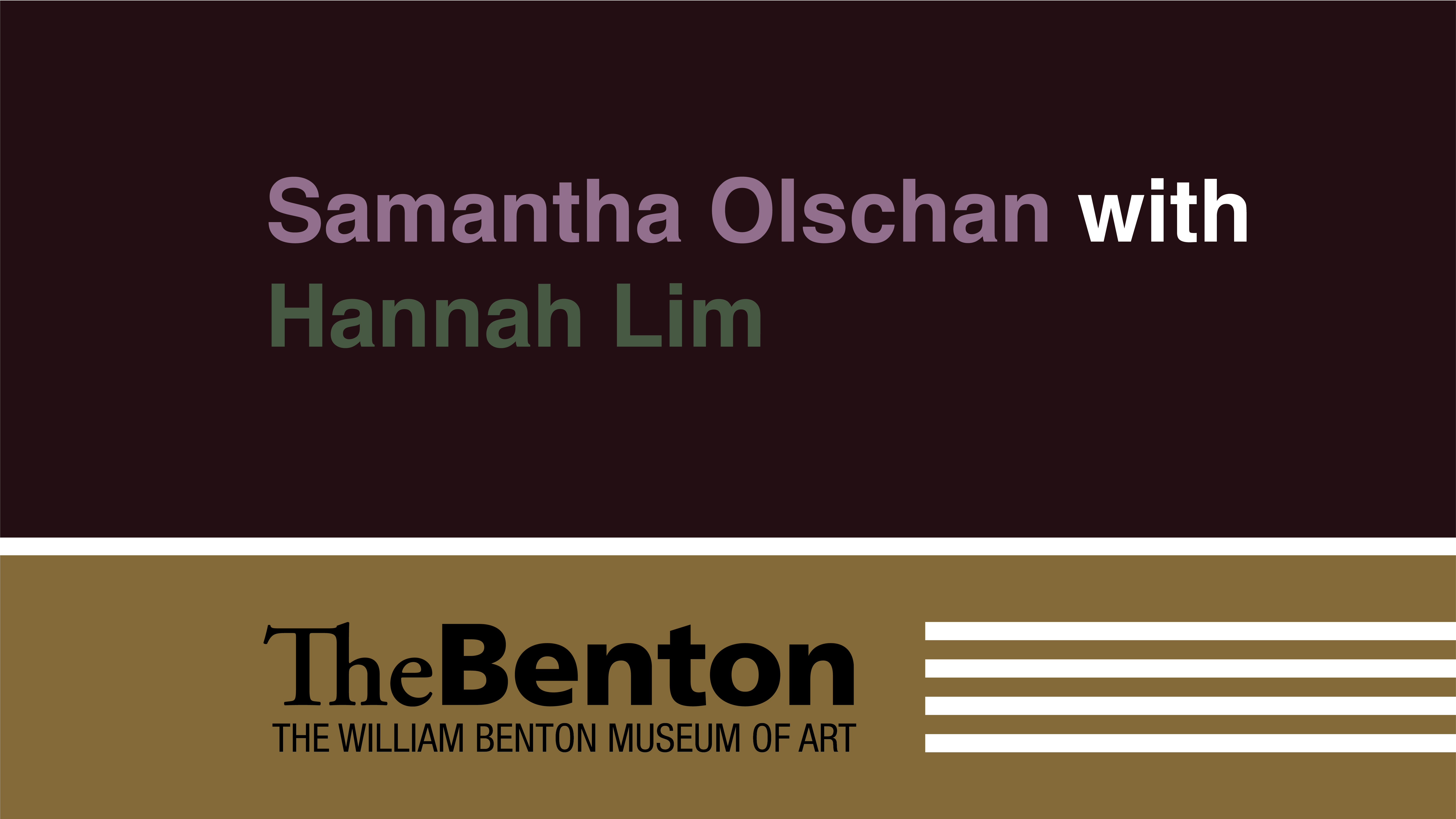 Samantha Olschan with Hannah Lim